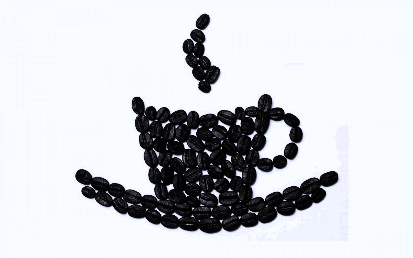 Картина из кофейных зёрен обои