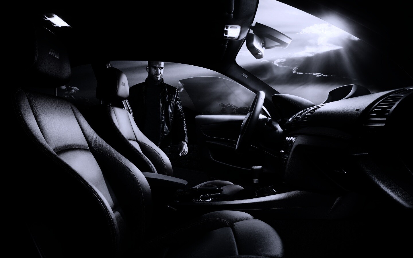 Салон автомобиля BMW обои