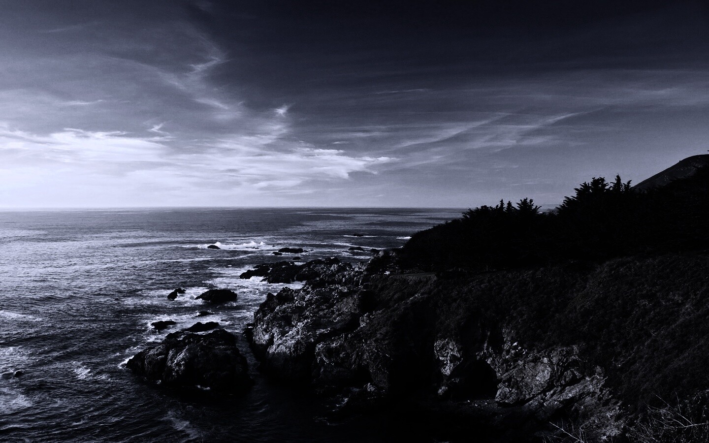 Скалистый берег обои