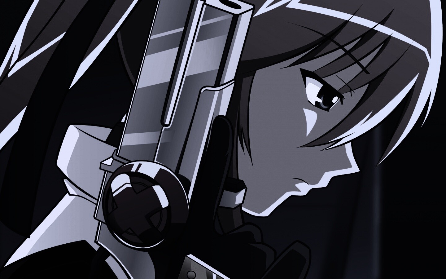 Девушка с пистолетом обои