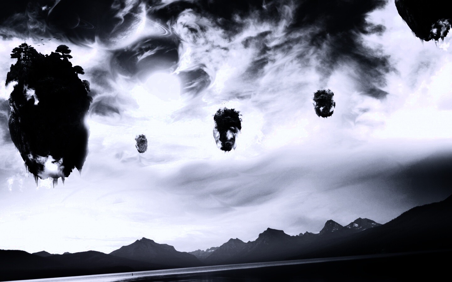 Летающие острова обои