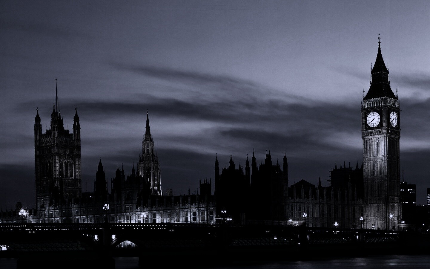 Биг Бен и здание парламента ночью обои