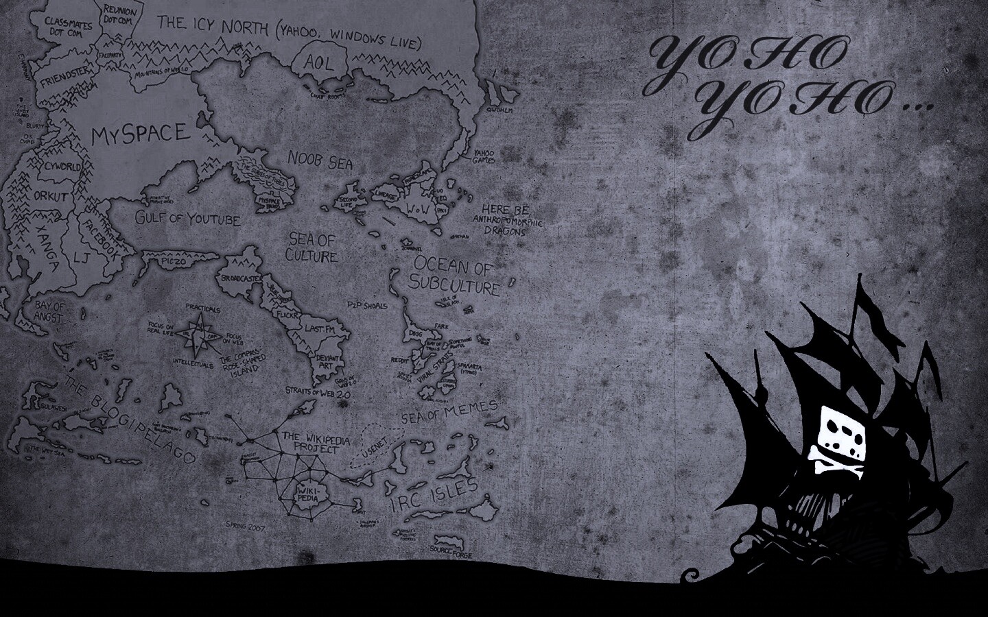 Карта интернета обои