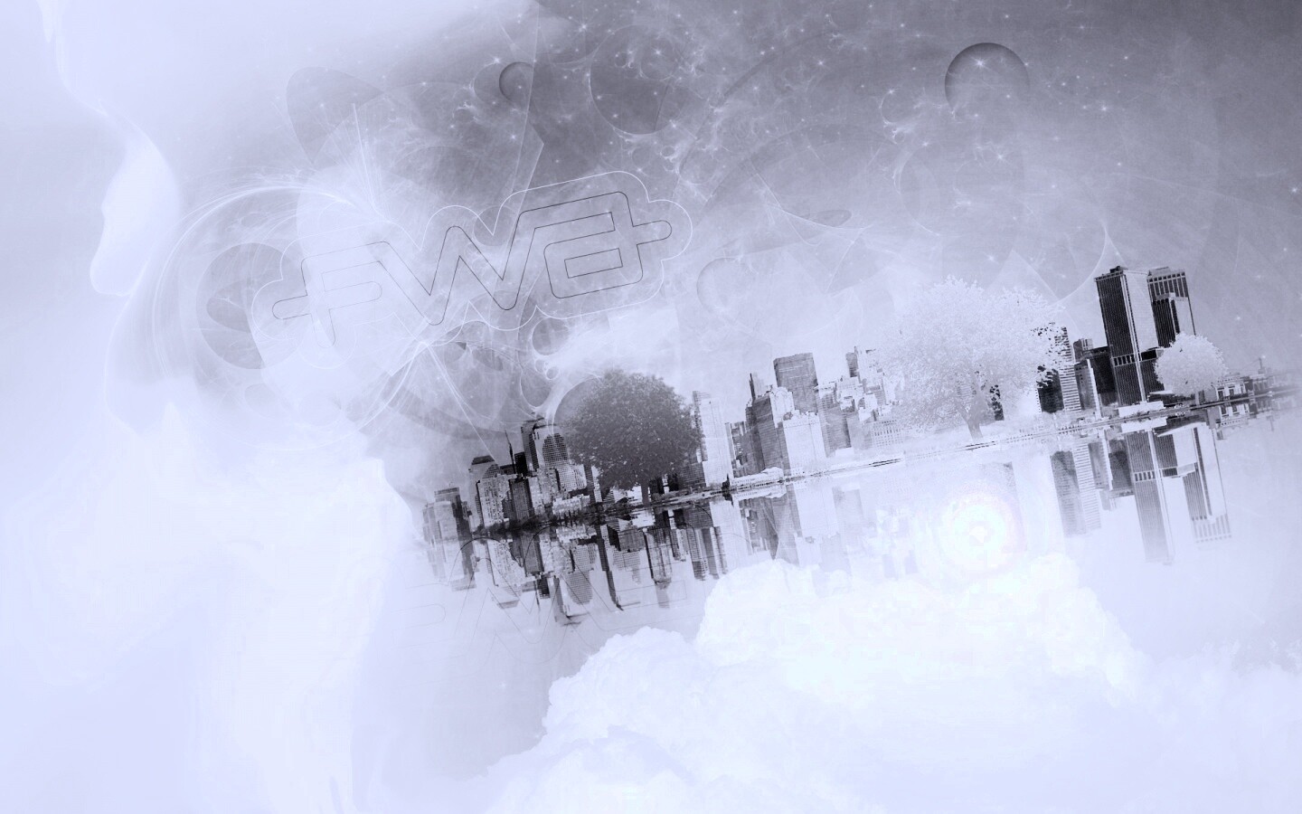 Абстрактный город обои