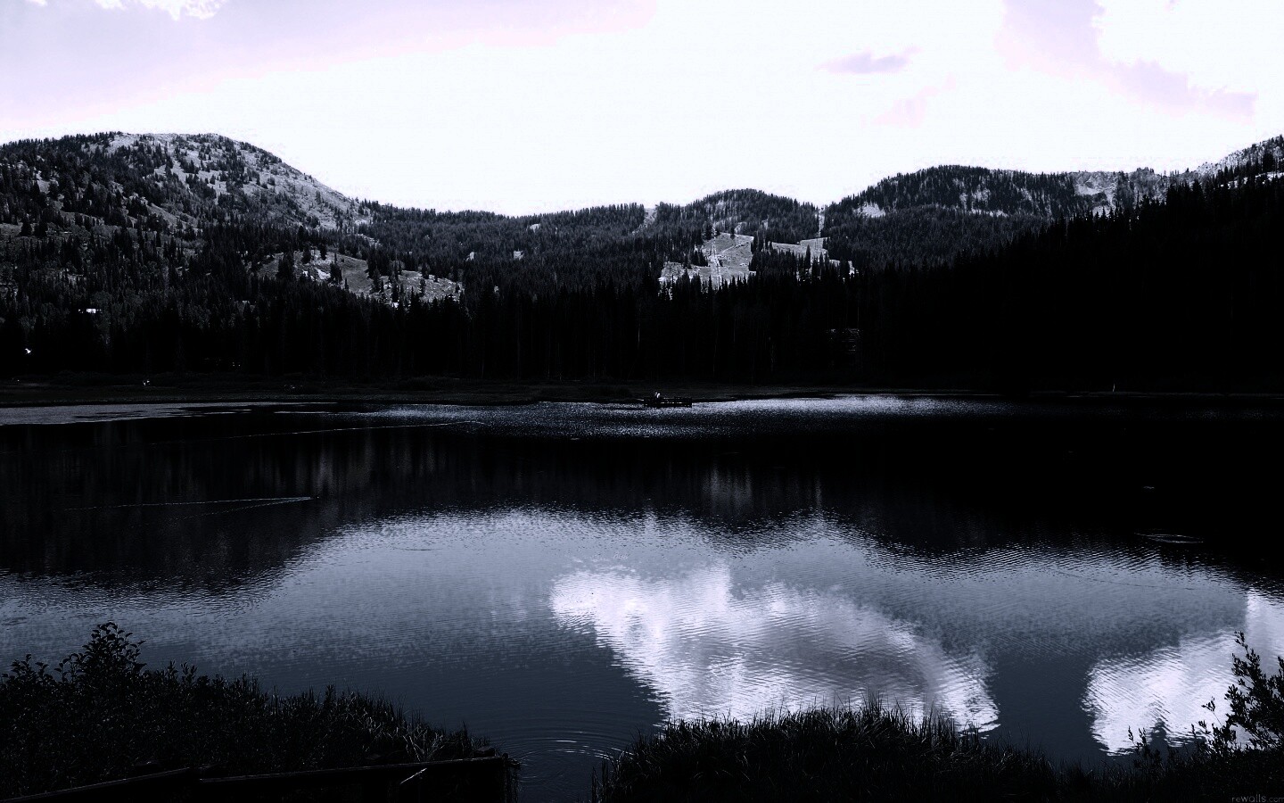 Горное озеро обои