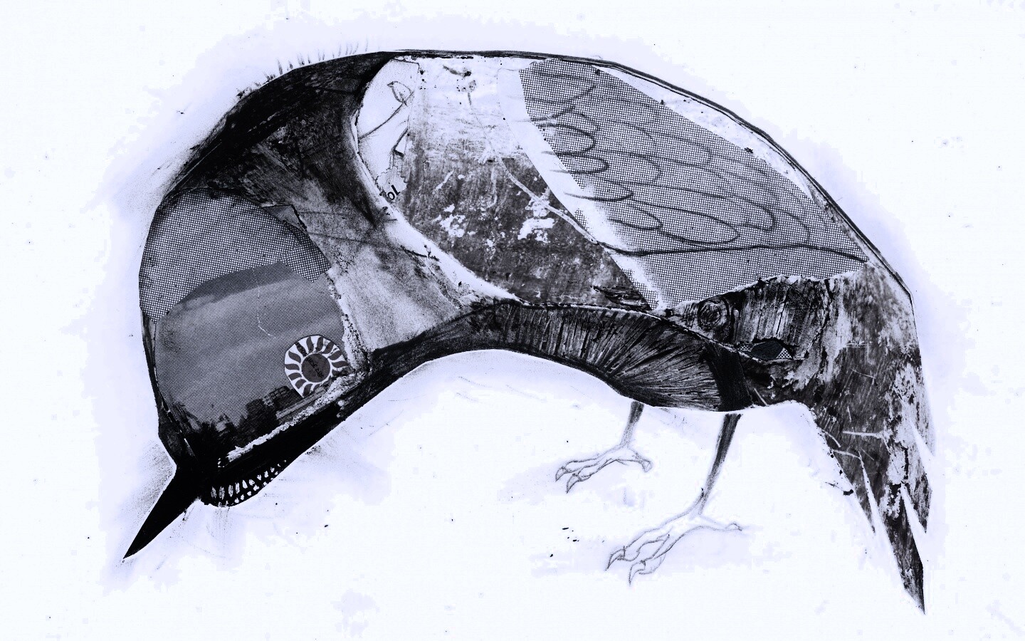 Аппликация Стефана Томпсона "Птица" обои