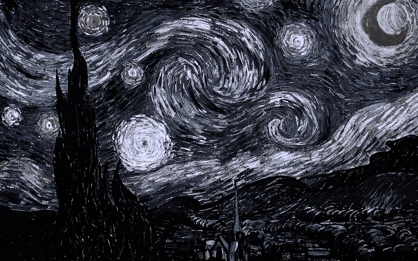 Рисунок города маслом обои