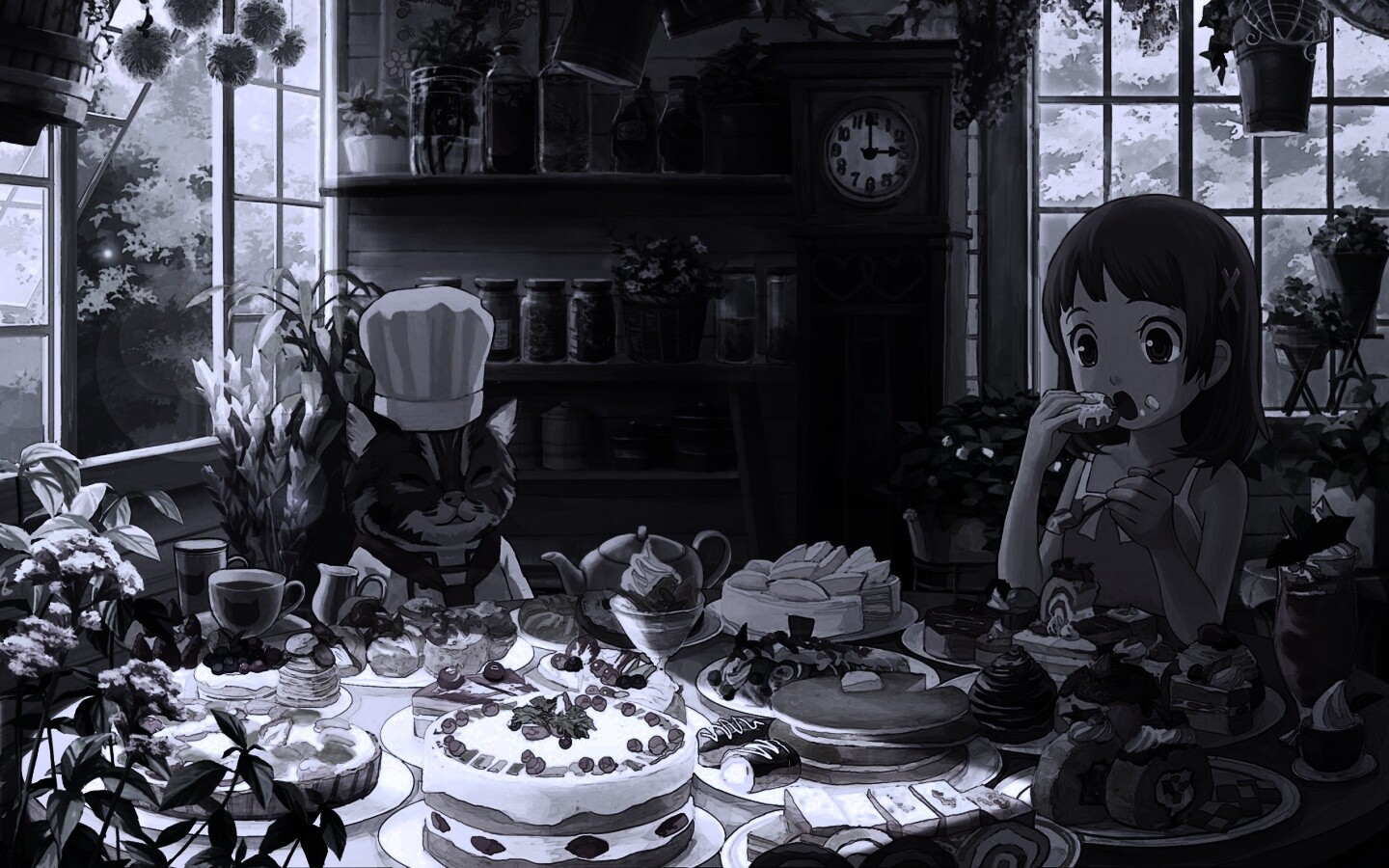 У кота повара обои