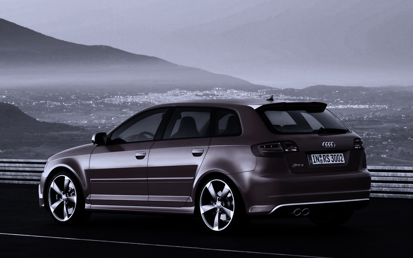 Ауди RS3 вид сзади обои