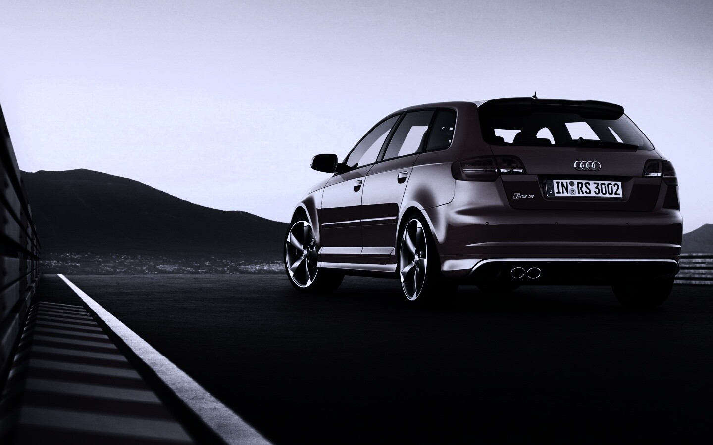 Audi модели RS3 сзади обои