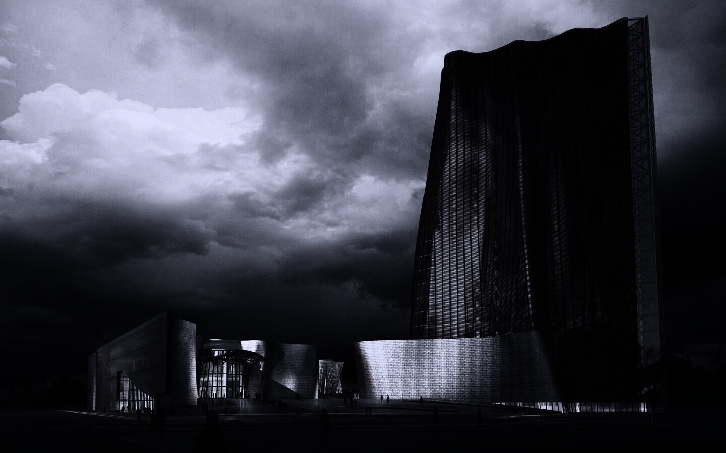 Здание обои