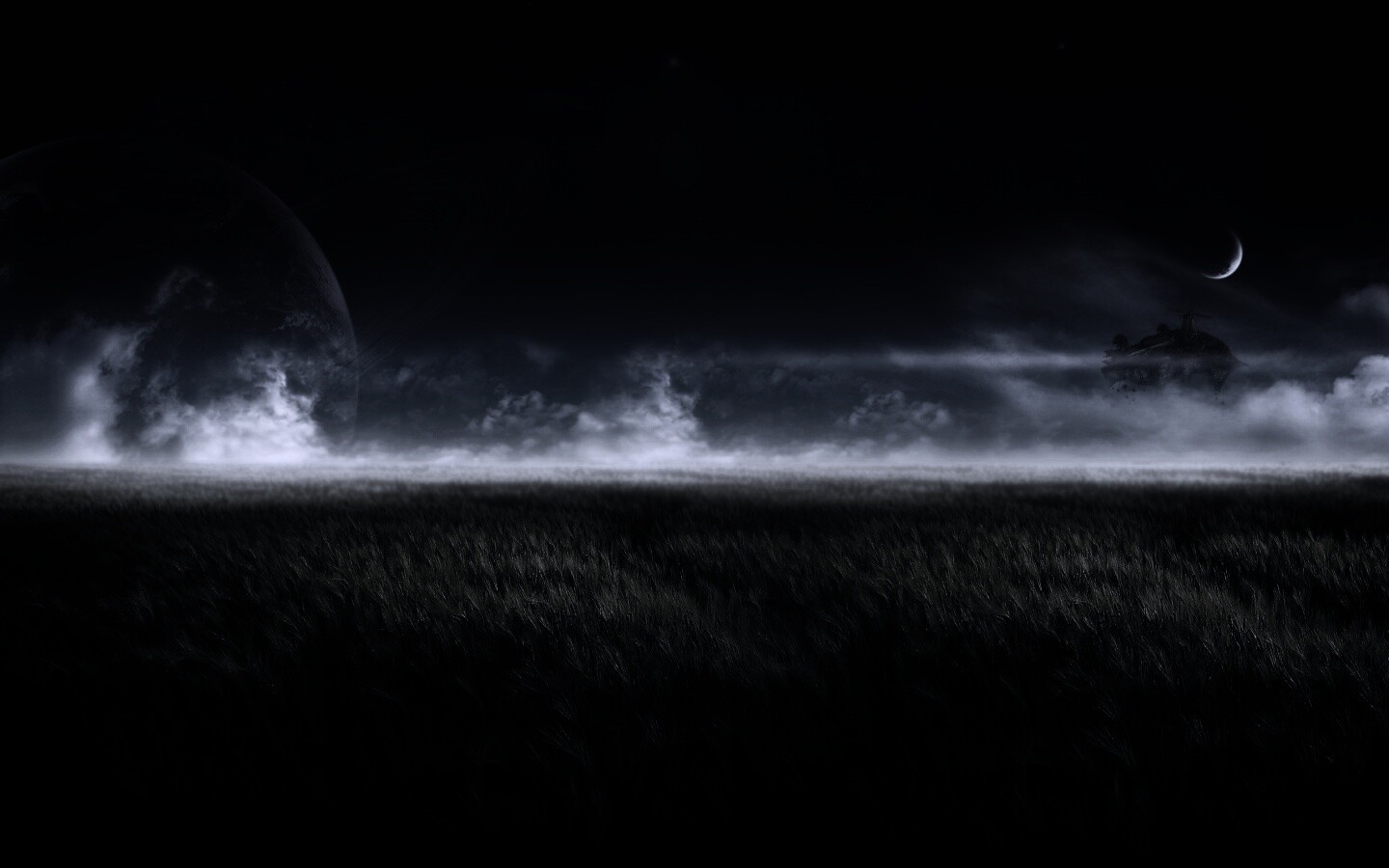 Луг на другой планете обои