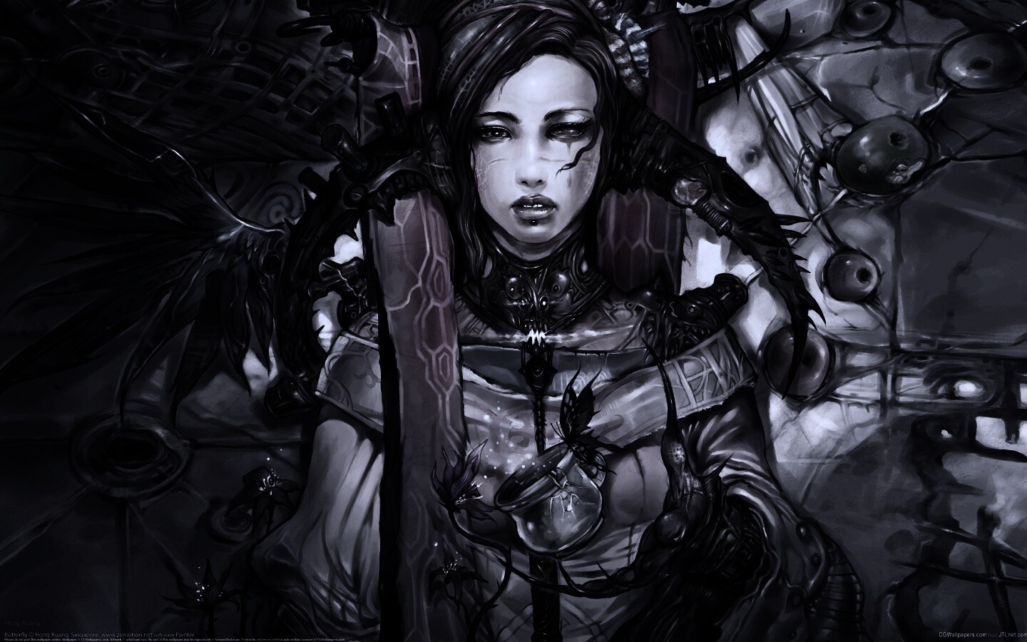 Странная девушка обои