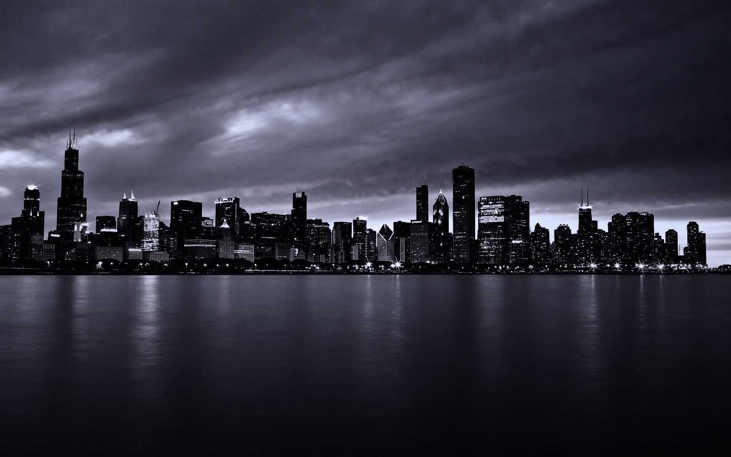 Чикаго с воды обои
