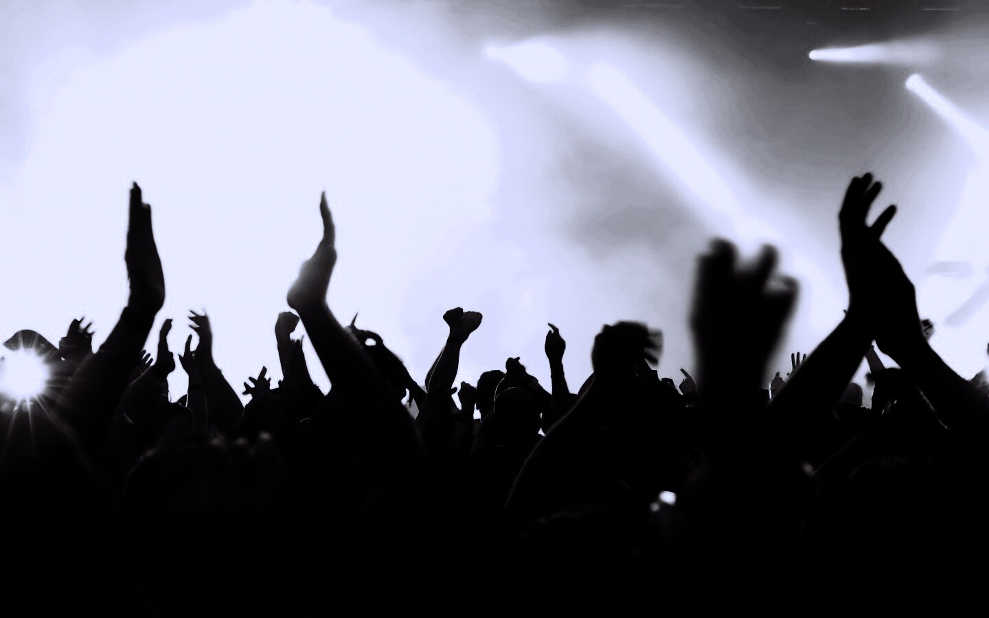 Руки людей на концерте обои
