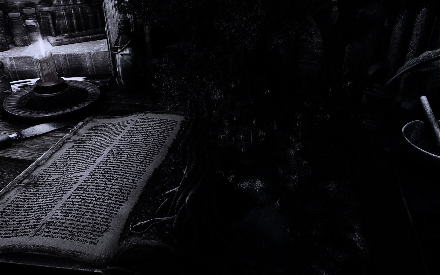 Волшебный мир на страницах книги обои