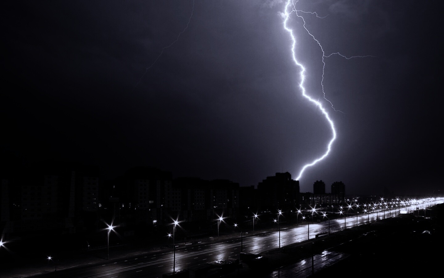 Молния обои