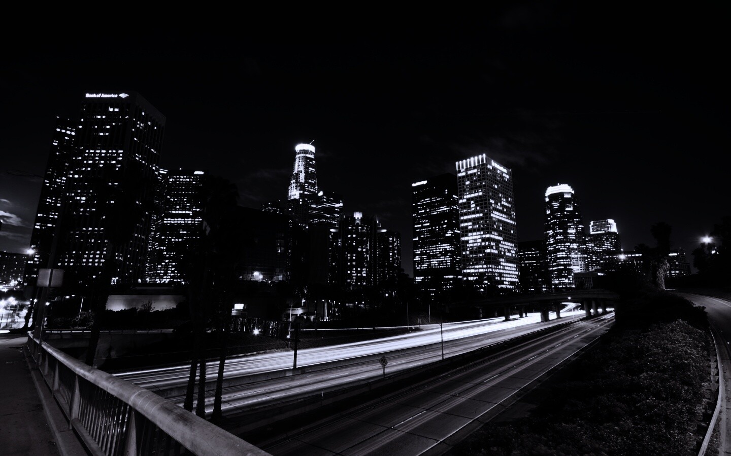 Ночной город обои