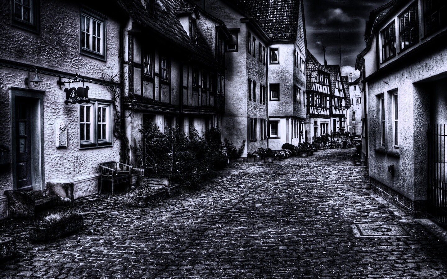 Старый городок обои