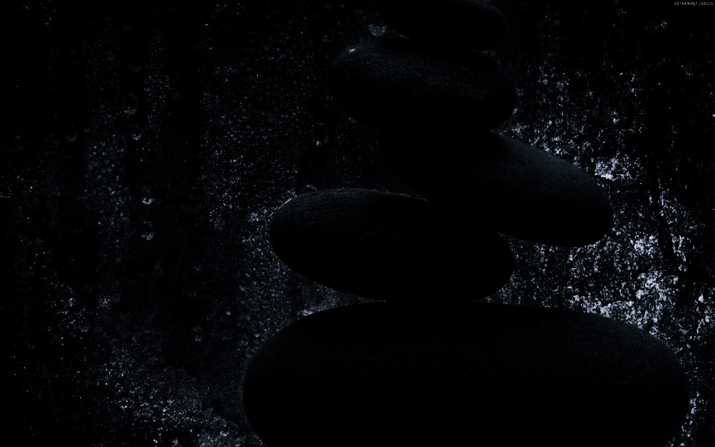 Башня из камней под водой обои