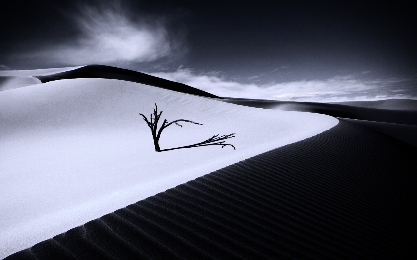 Дюны белого песка обои