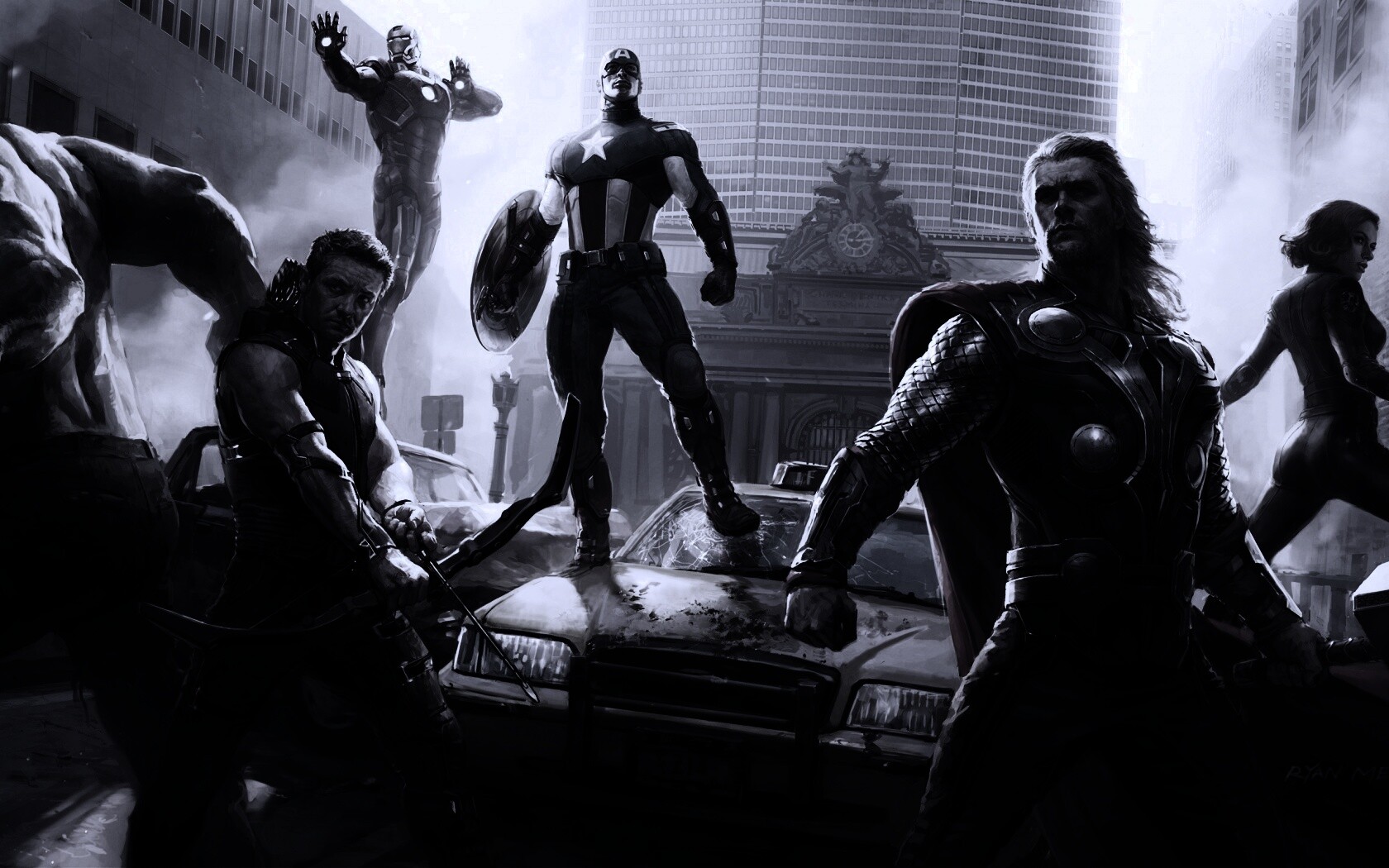 Арт к фильму Мстители обои