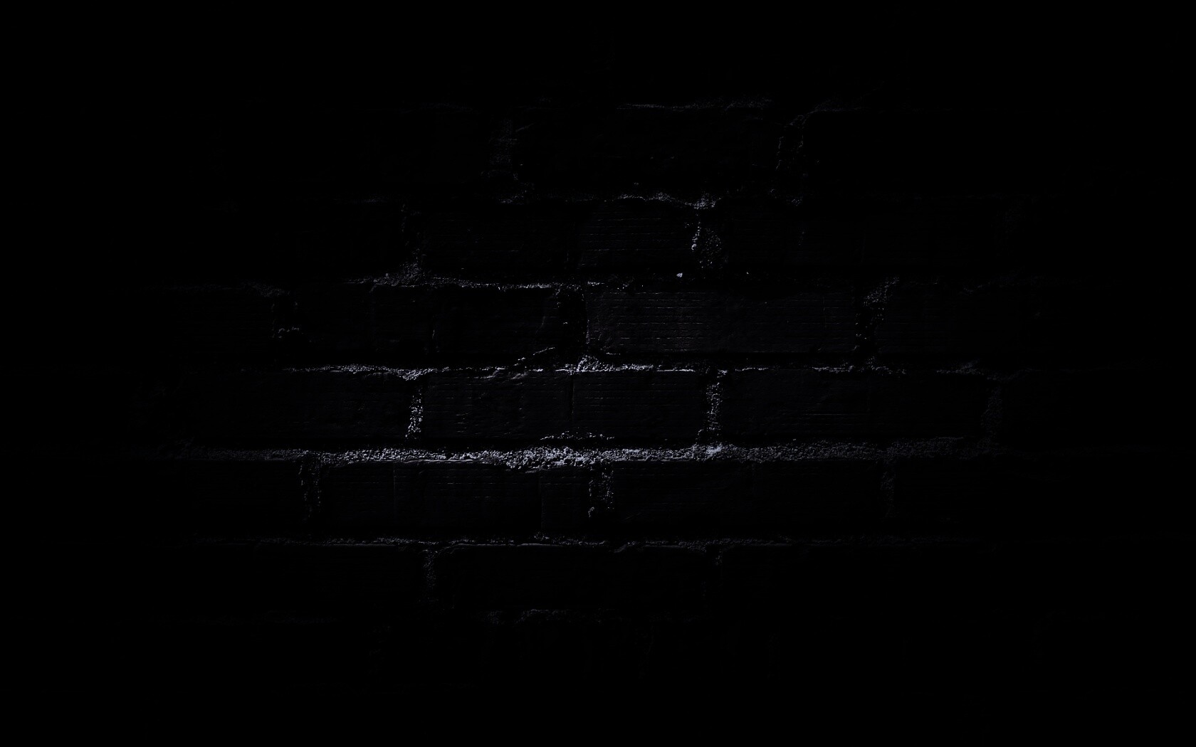 Затемненная кирпичная стена обои