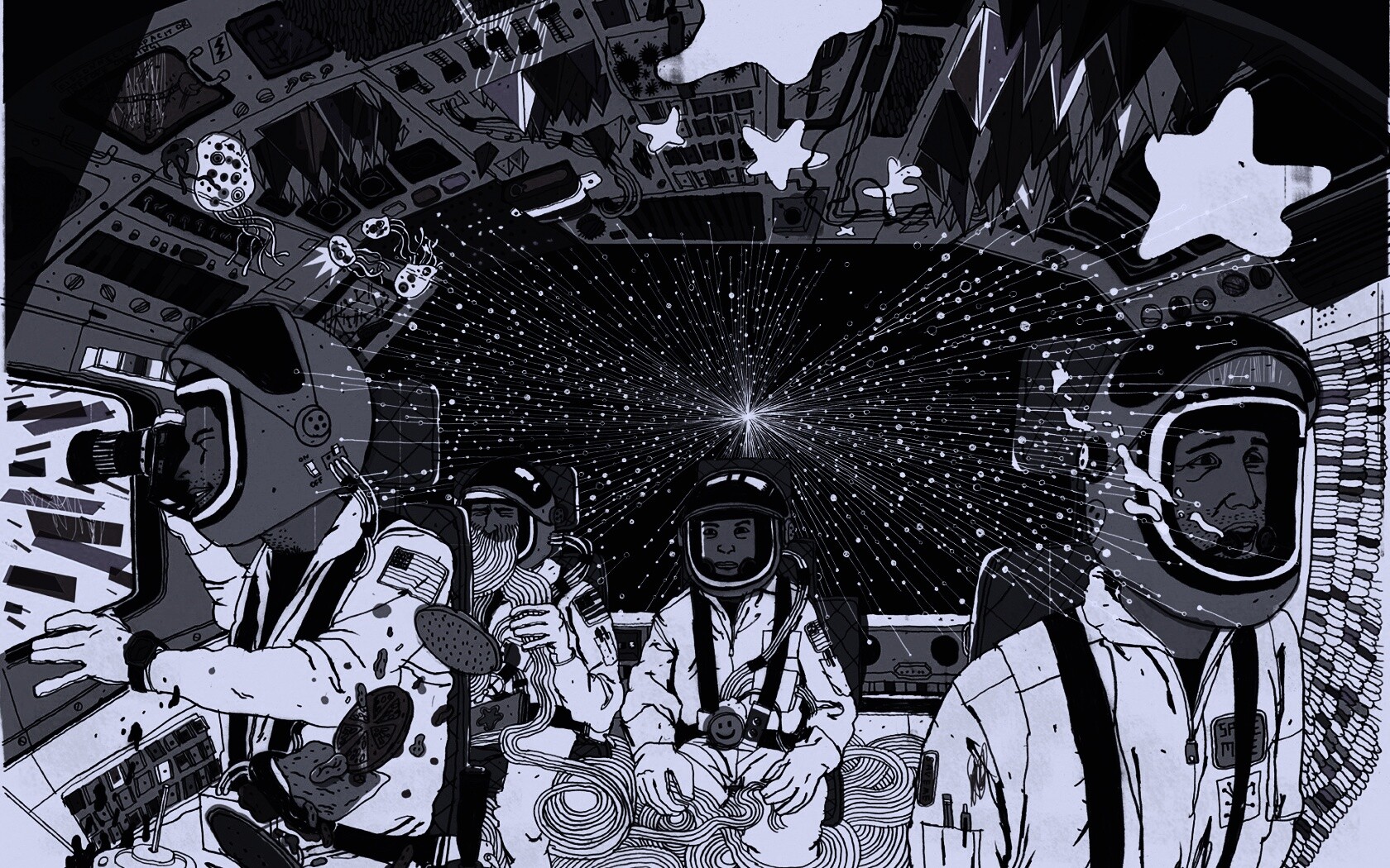 Упоротые космонавты обои