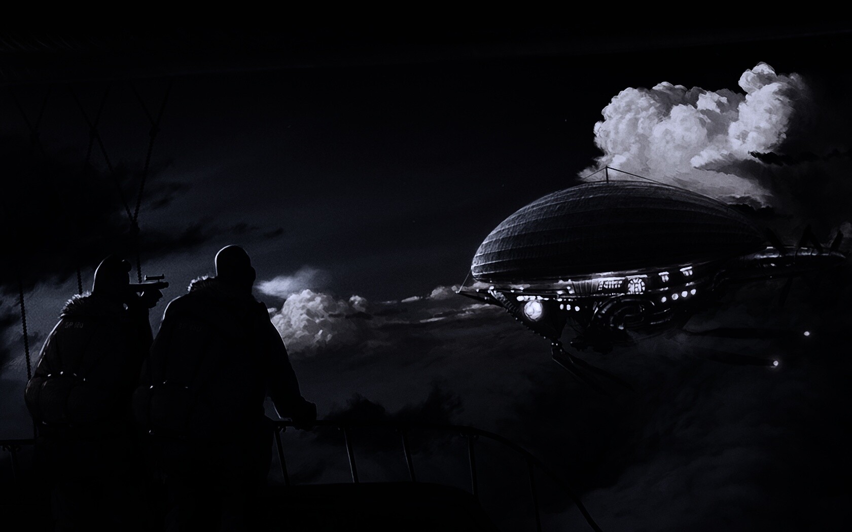 Инопланетный дирижабль обои