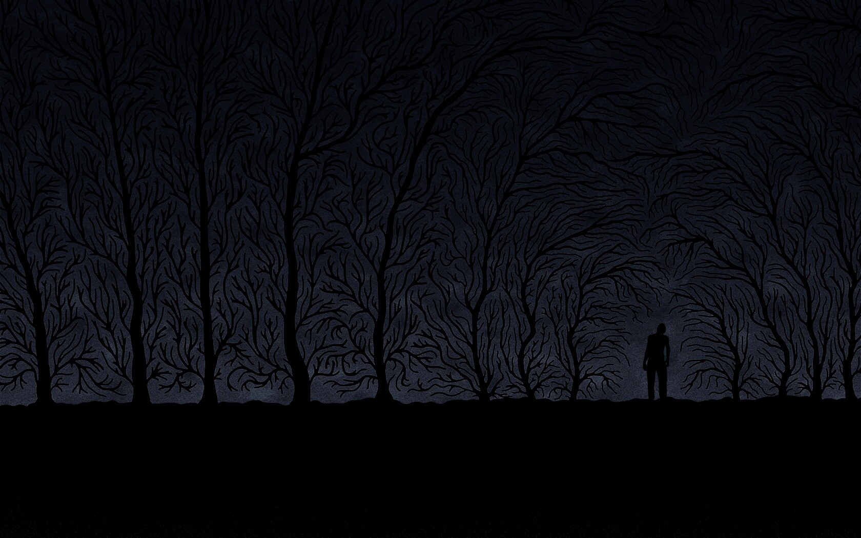 Смыкающиеся деревья обои