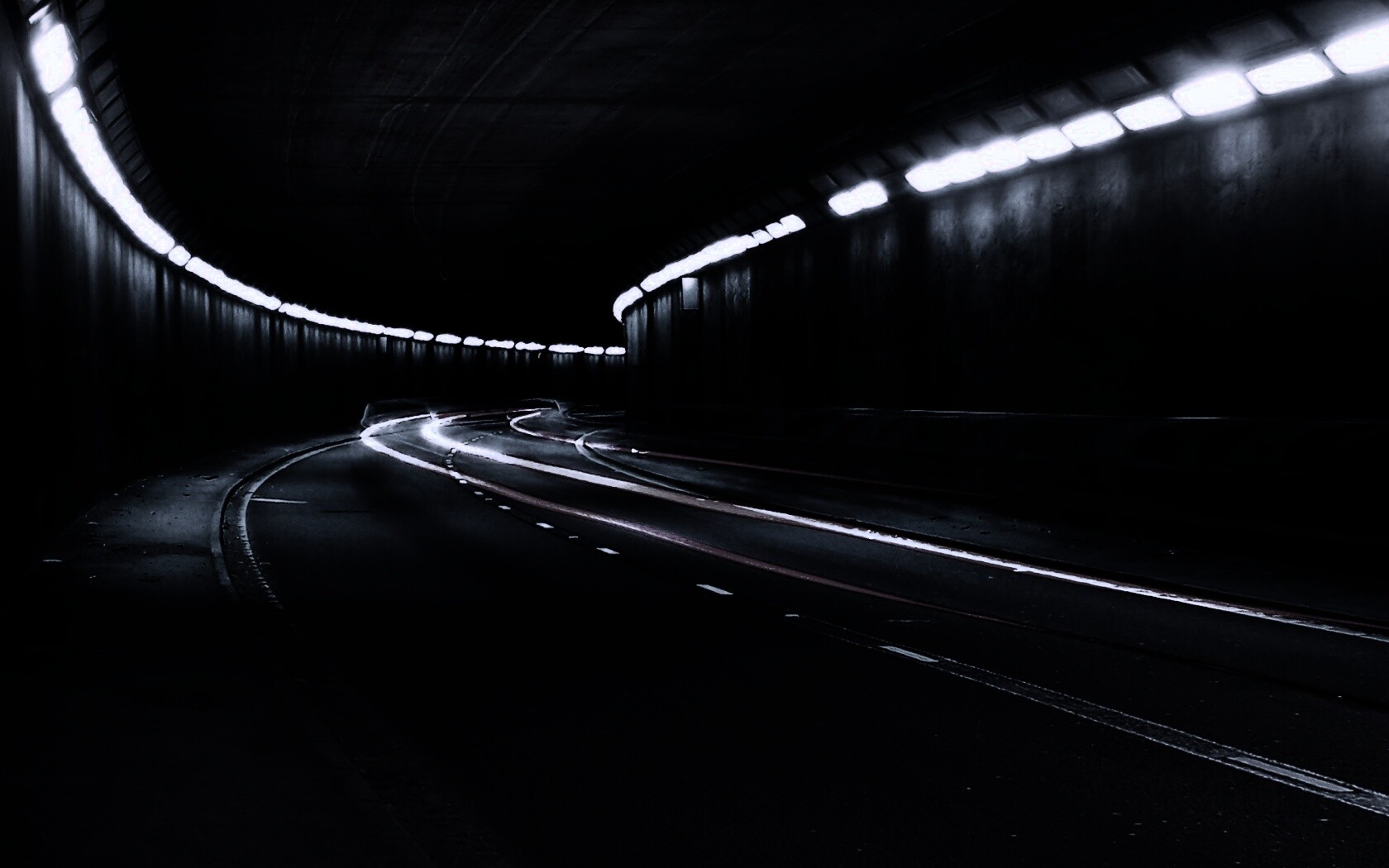 Огни в тоннеле обои