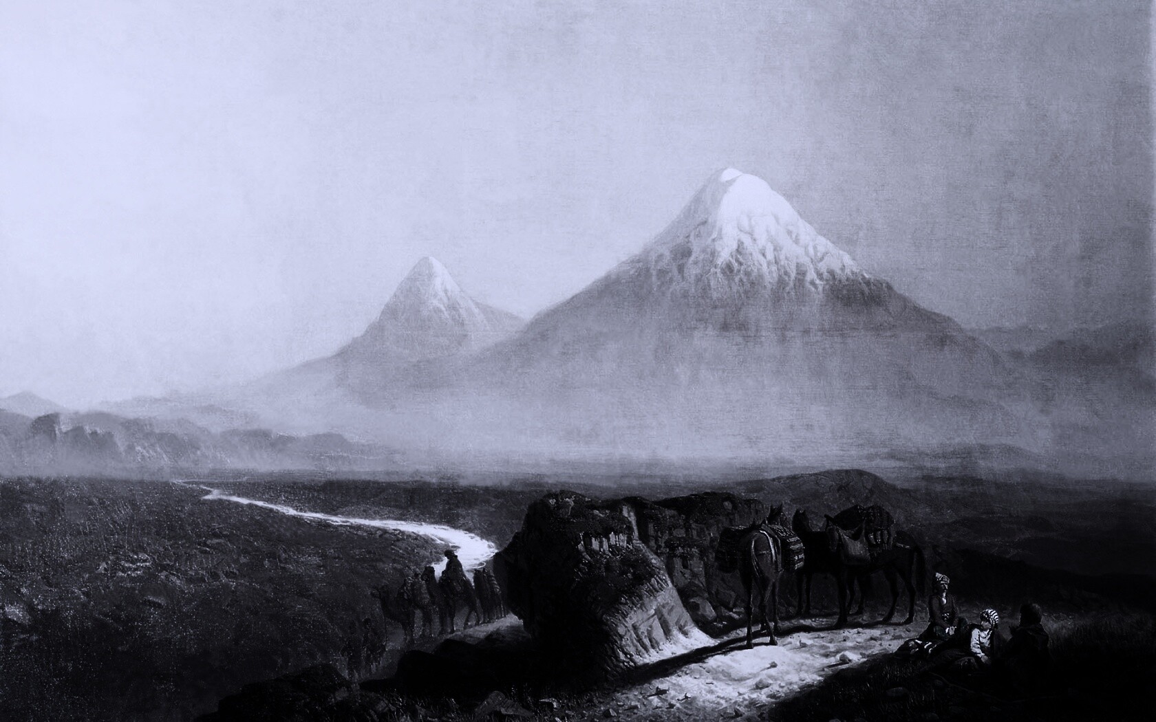 Картина "Вид на Арарат" обои