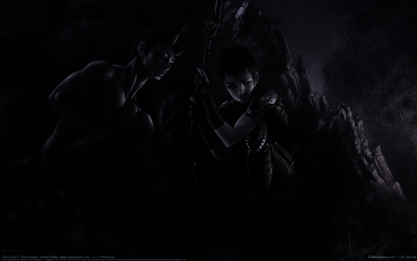 Девушка и сильван обои