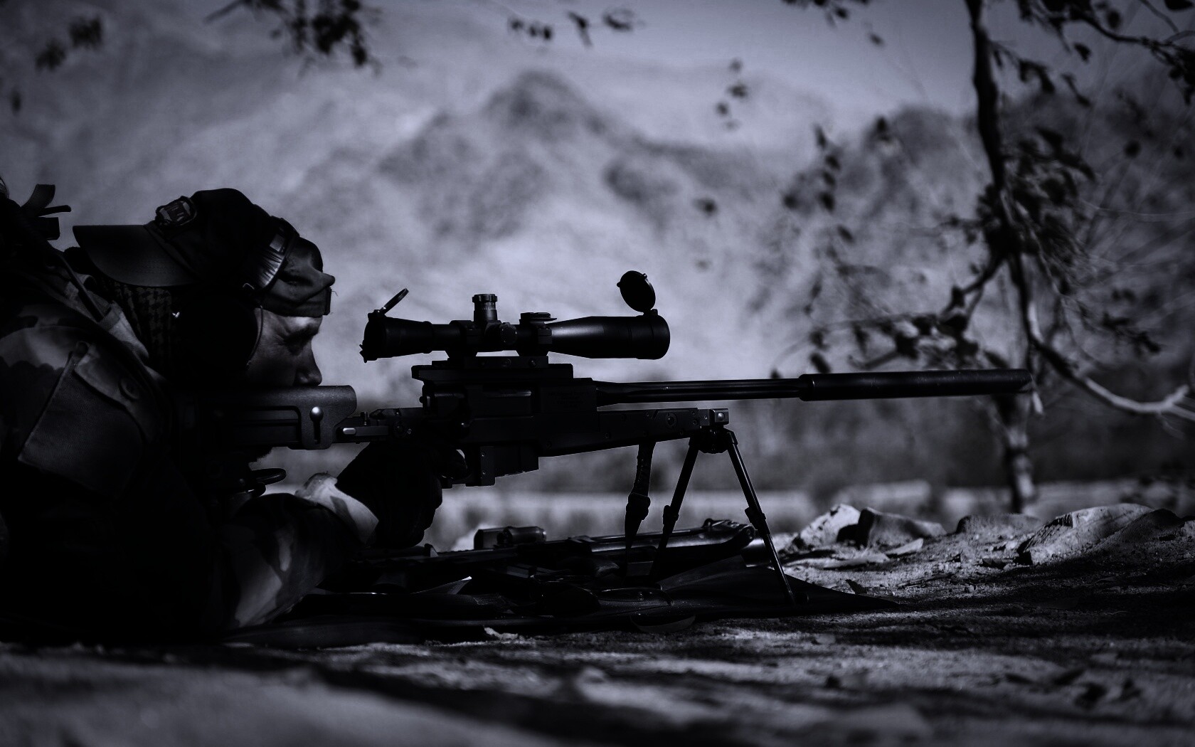Стрелок в засаде обои