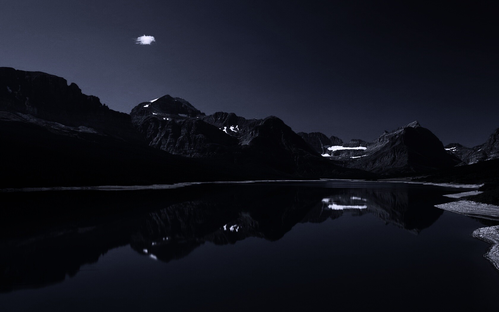 Синее горное озеро обои