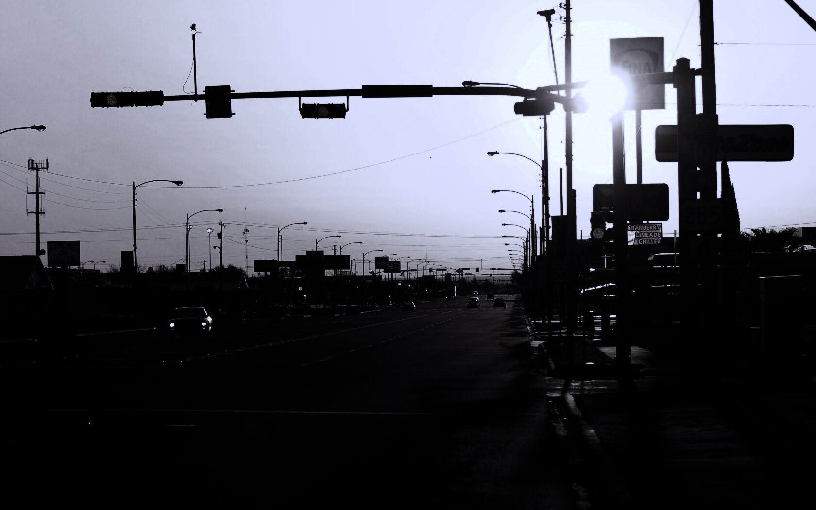 Закат в Лос Анджелесе обои