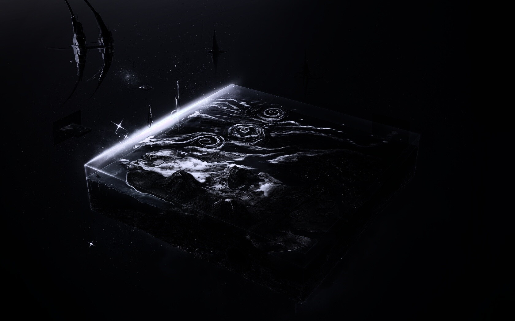 Плоский мир из Homeworld обои