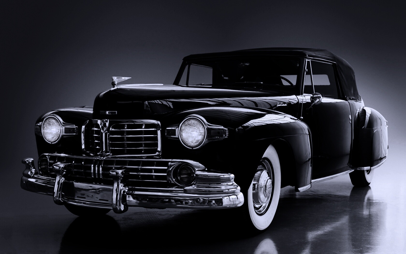 Черный ретро авто обои