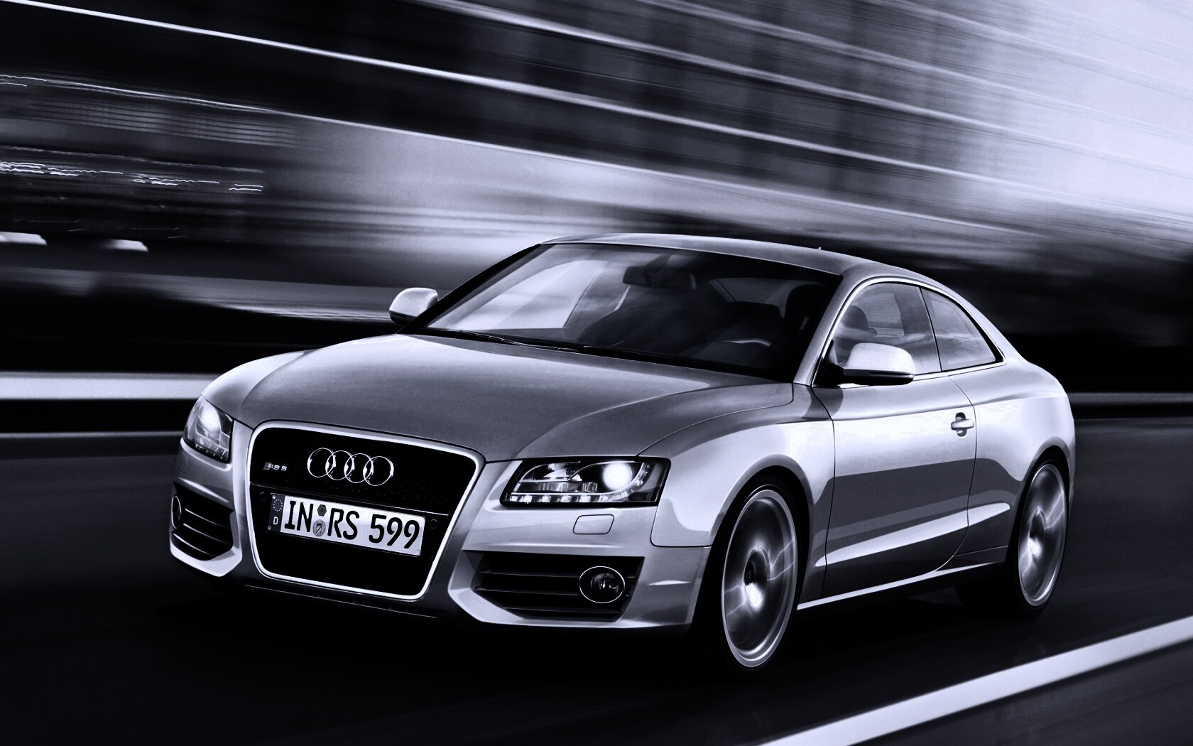 Ауди на скорости обои