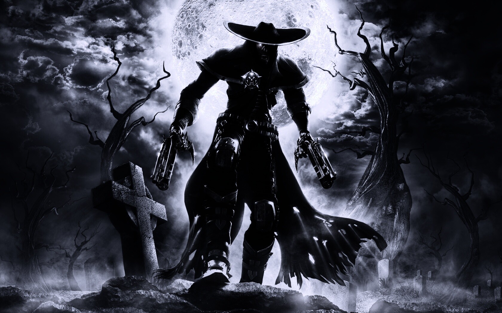 Мертвец с пистолетами обои