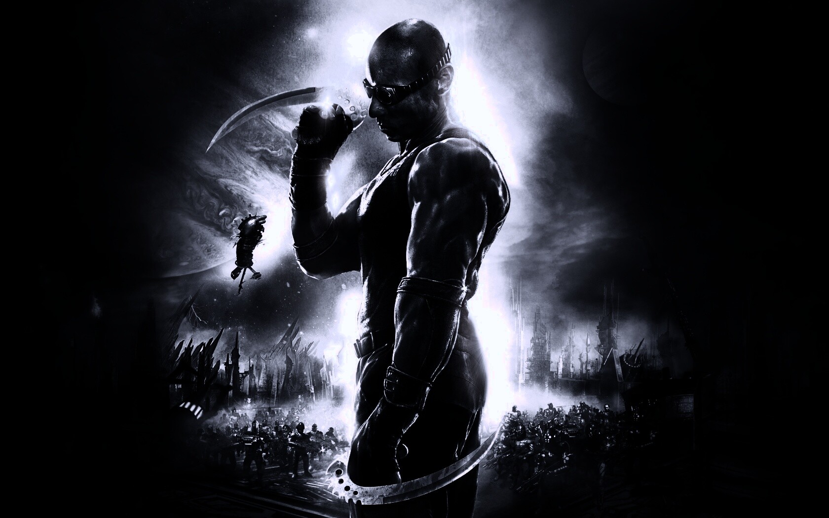 Риддик с клинками обои