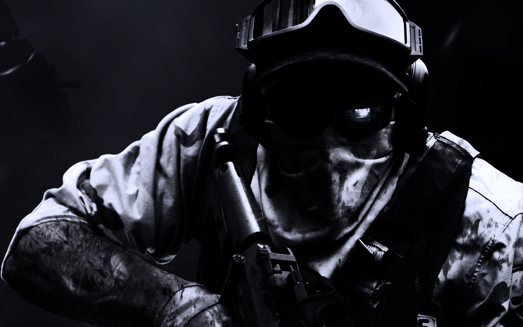 Боец в маске обои