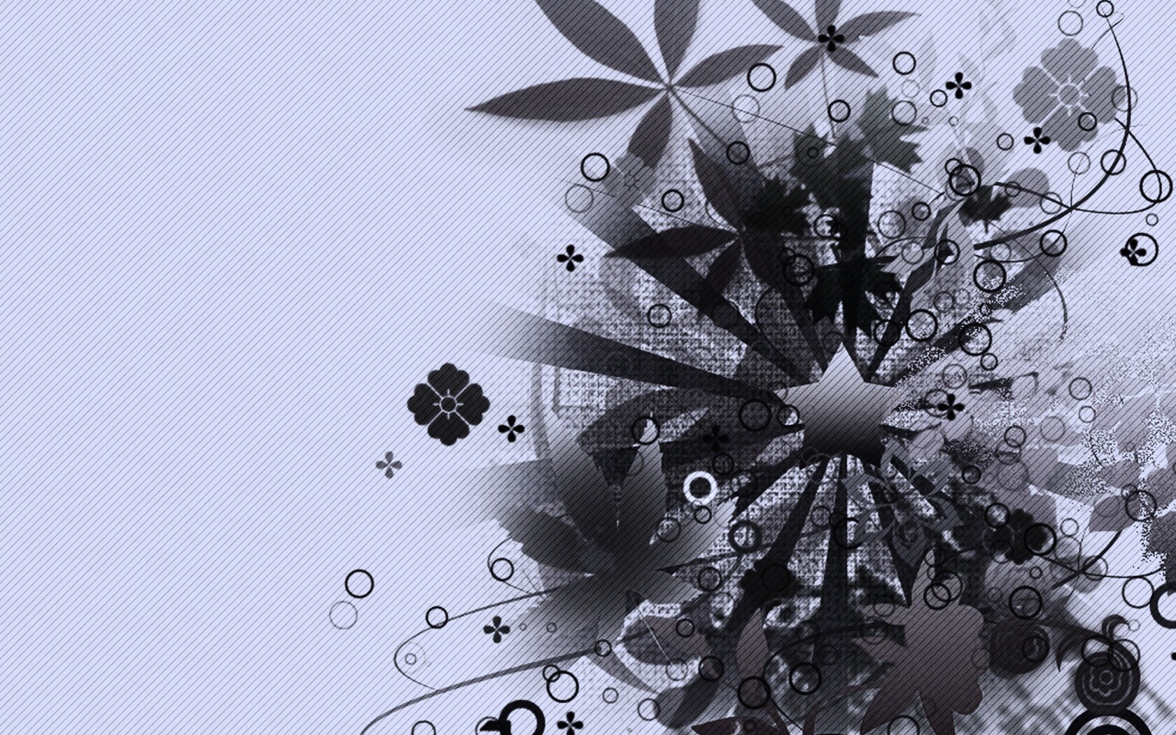 Звездно-листовая абстракция обои