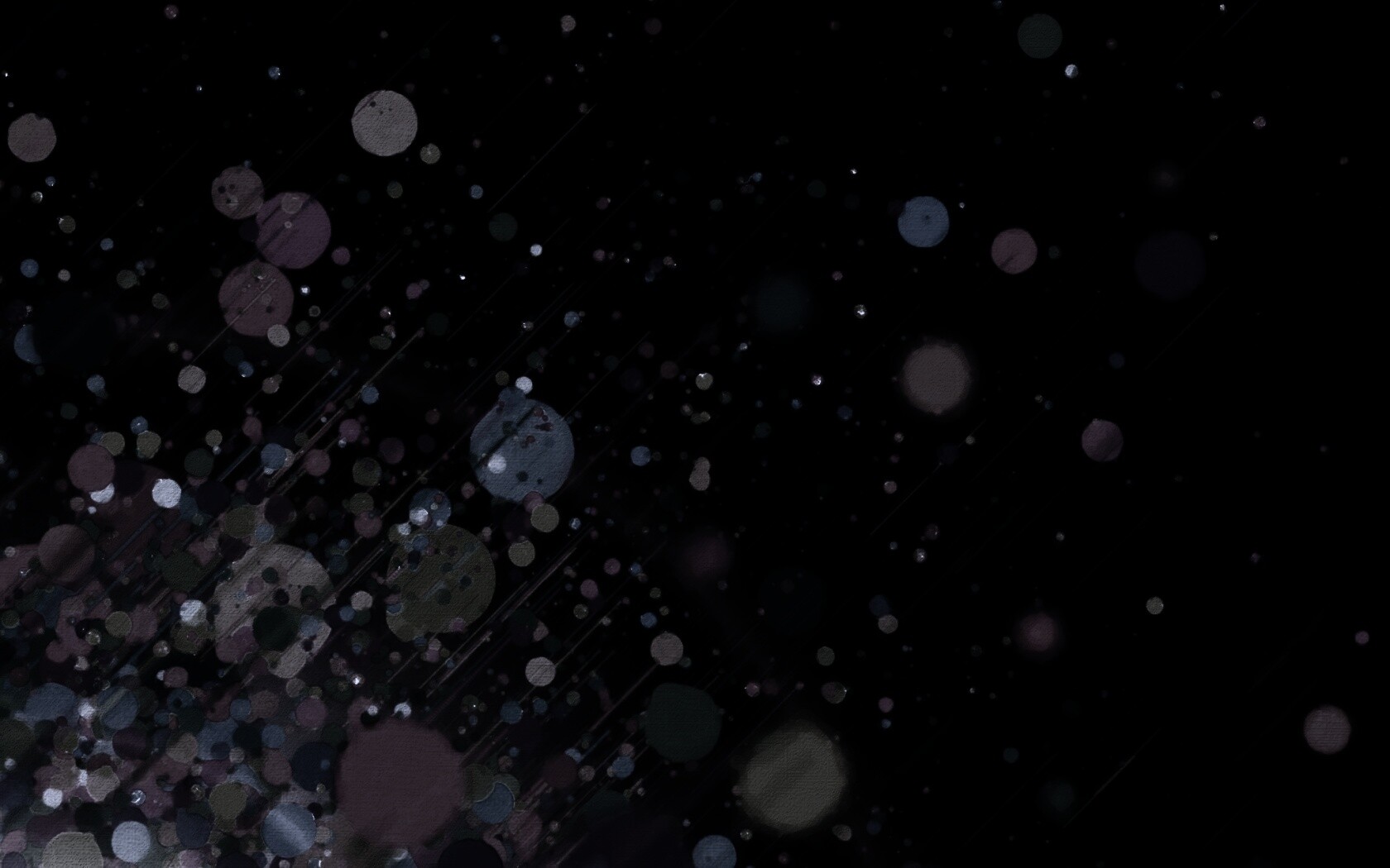 Полёт разноцветных кругов обои