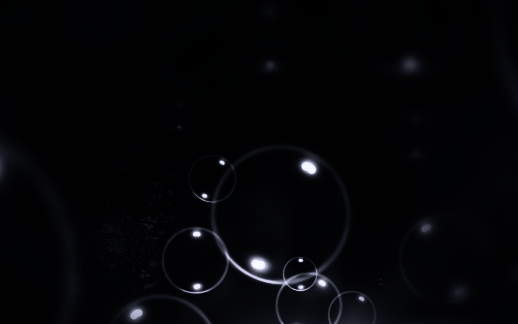 Пузыри в темной воде обои