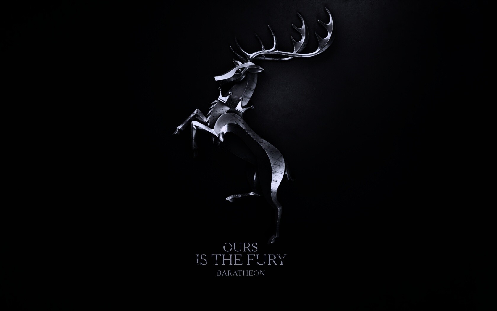 Металлический герб Баратеонов обои