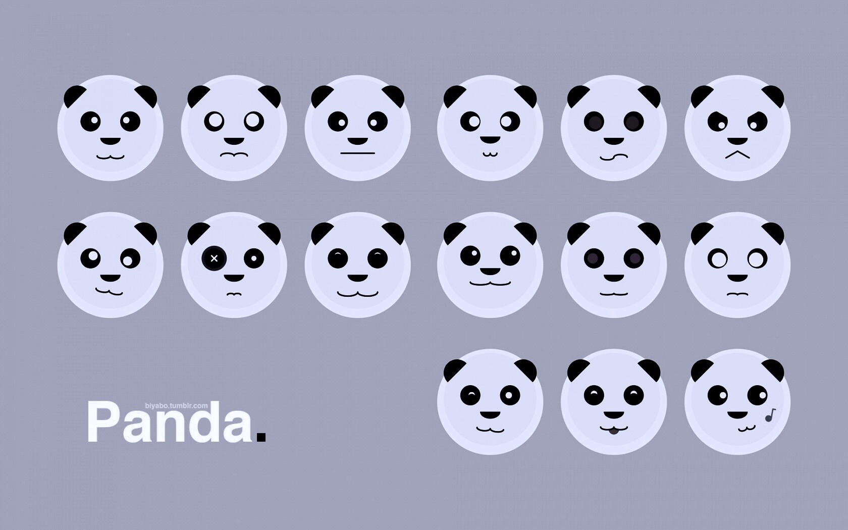 Морды панд обои