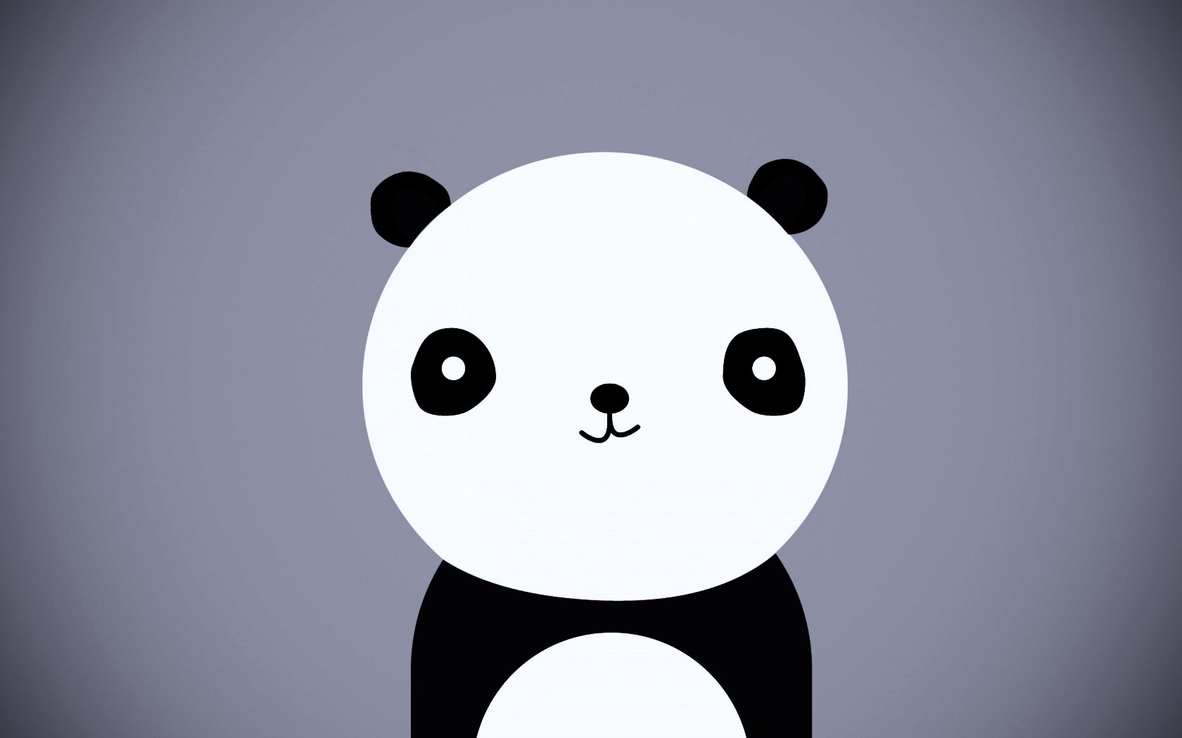 Минималистичная панда обои