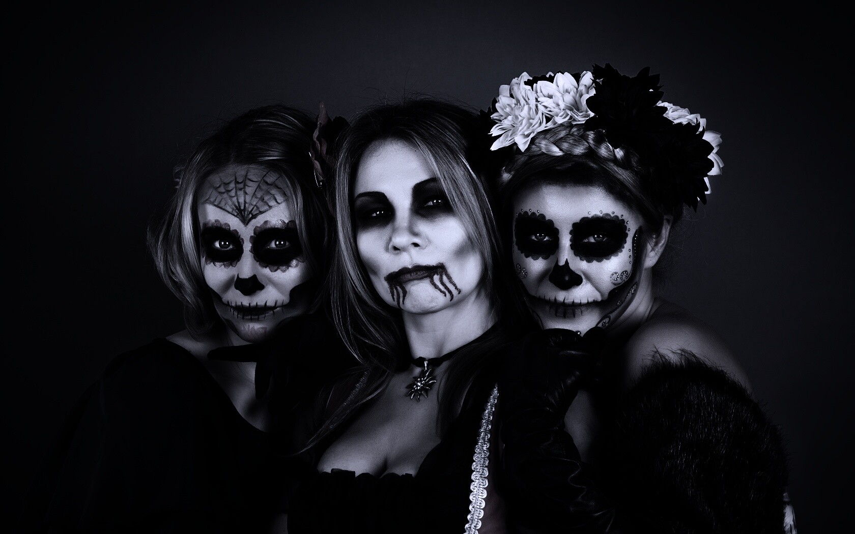 Макияж на хэллоувин обои