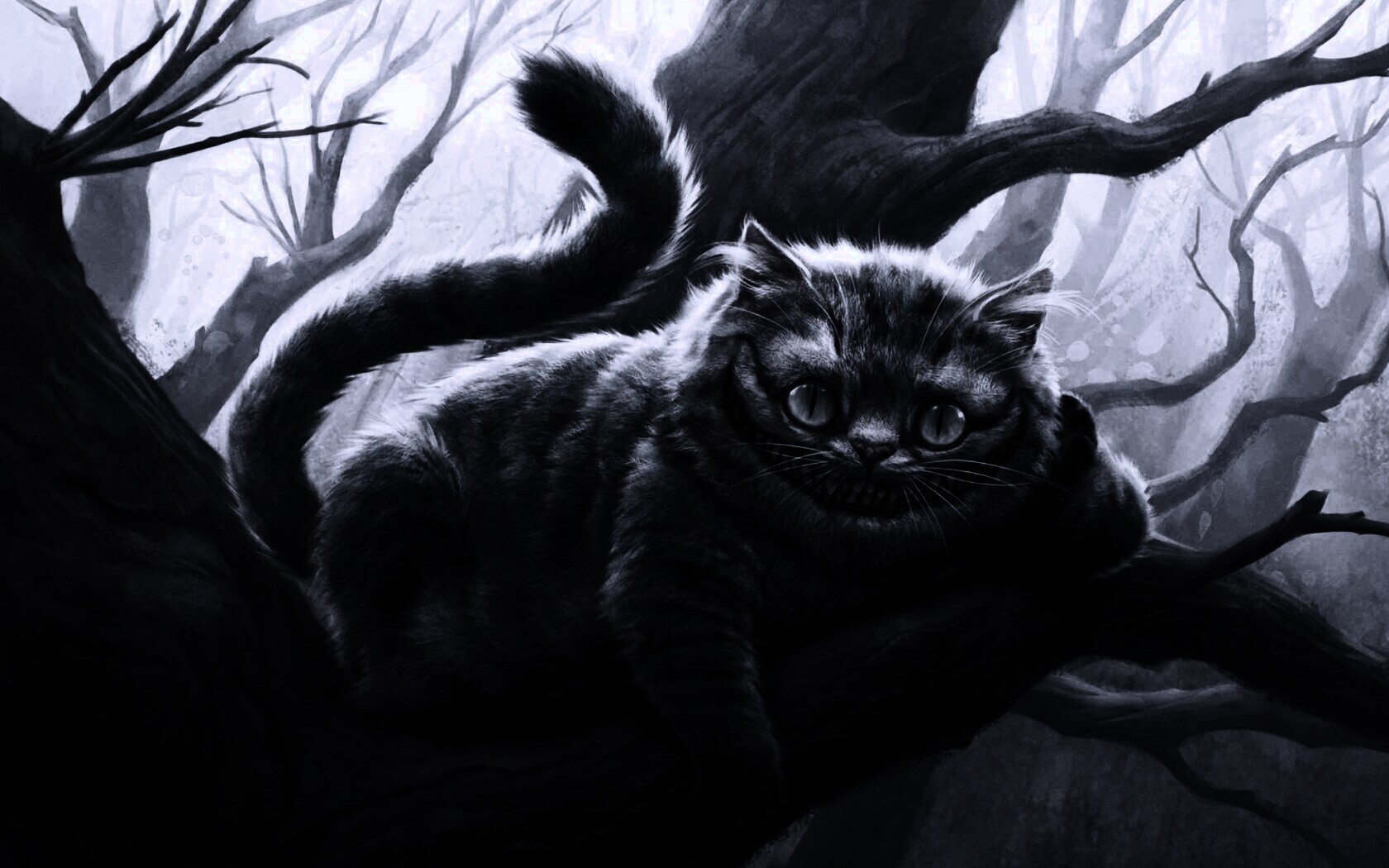 Чеширский кот обои